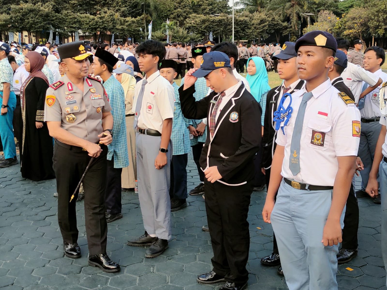 Cegah Kekerasan dan Narkoba di Sekolah, SMK KAL - 2 Surabaya Hadiri Apel Satgas Polisi Jogo Sekolah di Mapolda Jatim